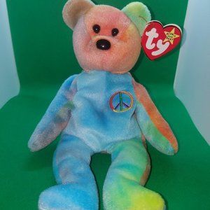 Peace the Bear - Beanie Baby